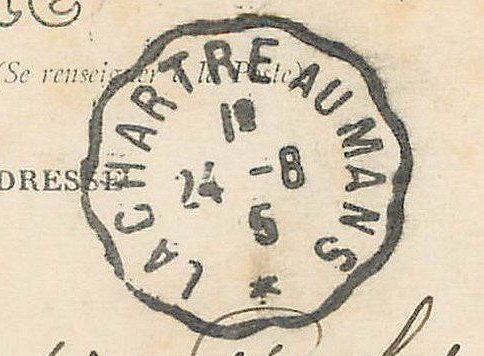 Courrier-Convoyeur-Ligne La Chartre au Mans   1915